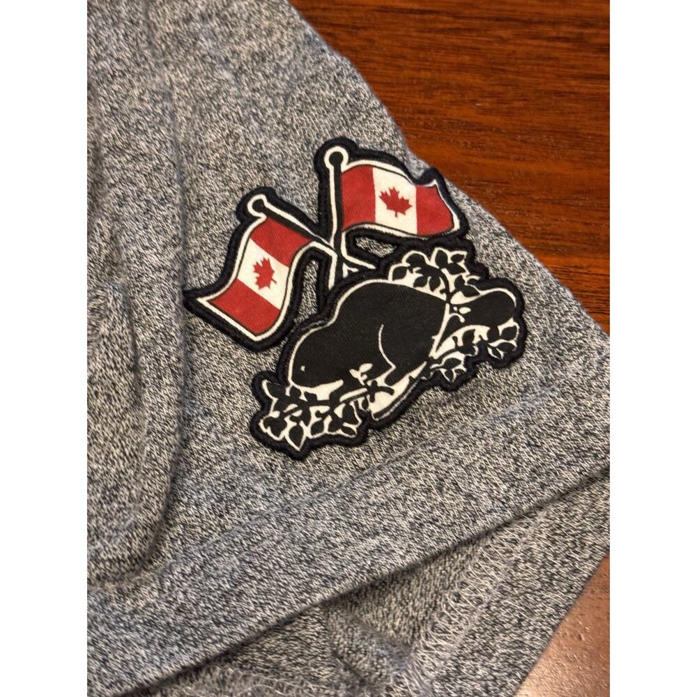 Medium Roots Of Canada T Shirt Logo Gray Lake Lanier - Picture 6 of 9